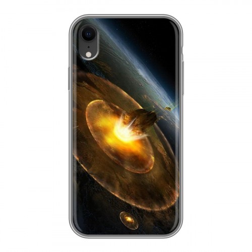 Дизайнерский силиконовый чехол для Iphone Xr Астероиды