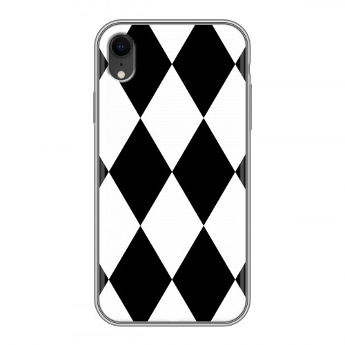 Дизайнерский пластиковый чехол для Iphone Xr Черно-белые фантазии