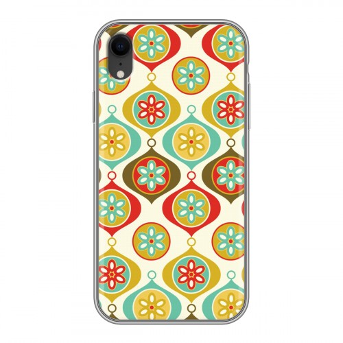 Дизайнерский силиконовый чехол для Iphone Xr Ретро Рождество