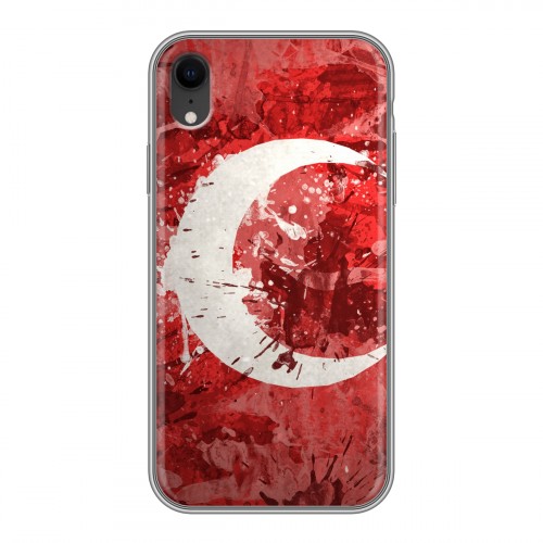 Дизайнерский силиконовый чехол для Iphone Xr Флаг Турции