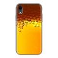 Дизайнерский силиконовый чехол для Iphone Xr Пузырьки пива