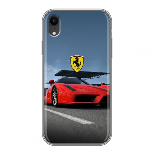 Дизайнерский силиконовый чехол для Iphone Xr Ferrari