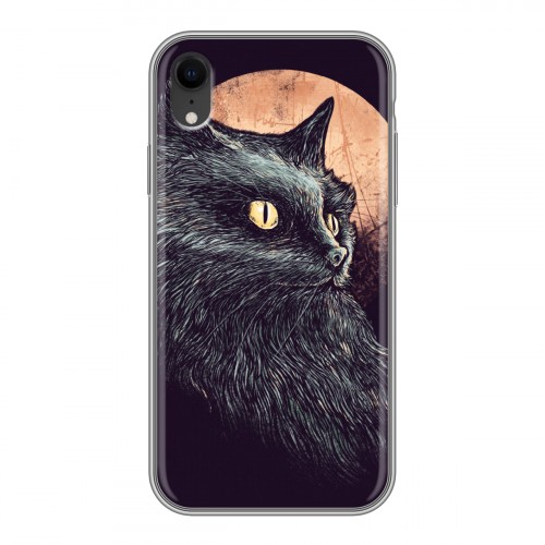 Дизайнерский силиконовый чехол для Iphone Xr Мистические кошки