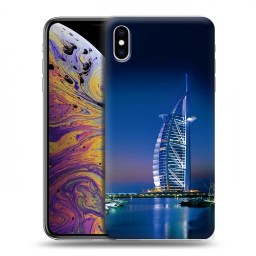 Дизайнерский силиконовый чехол для Iphone Xs Max Дубаи