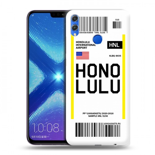 Дизайнерский силиконовый чехол для Huawei Honor 8X Авиабилеты