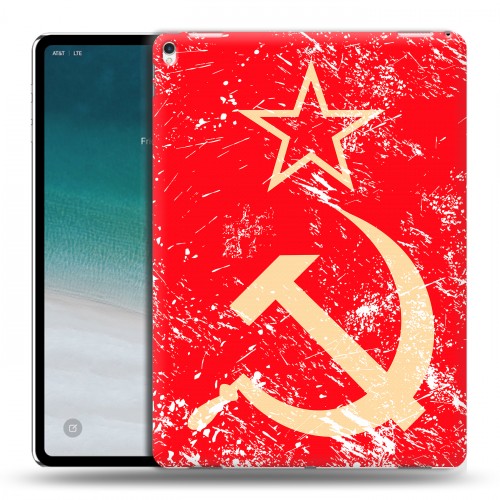 Дизайнерский силиконовый чехол для IPad Pro 12.9 (2018) Флаг СССР 