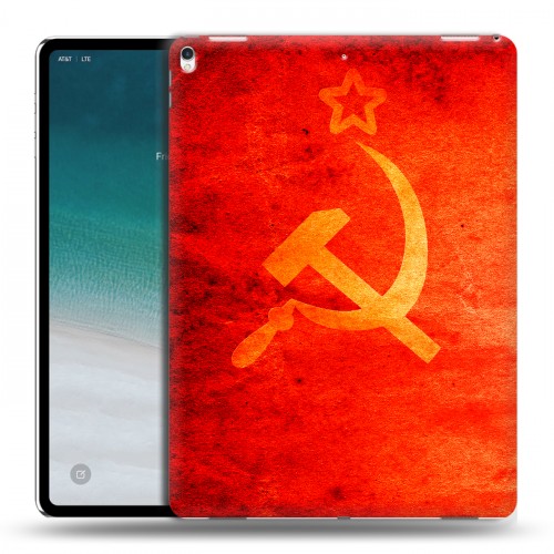 Дизайнерский силиконовый чехол для IPad Pro 12.9 (2018) Флаг СССР 