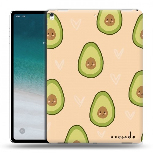 Дизайнерский силиконовый чехол для IPad Pro 12.9 (2018) Веселое авокадо