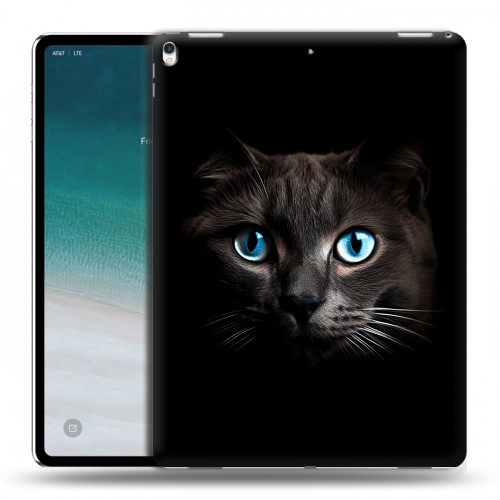 Дизайнерский силиконовый чехол для IPad Pro 12.9 (2018) Кот в темноте