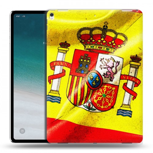 Дизайнерский силиконовый чехол для IPad Pro 12.9 (2018) Флаг Испании