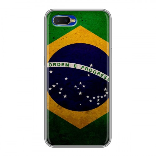 Дизайнерский силиконовый чехол для OPPO RX17 Neo Флаг Бразилии