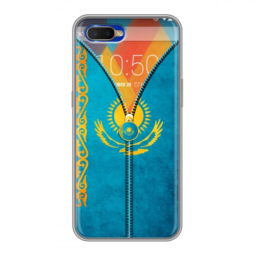 Дизайнерский силиконовый чехол для OPPO RX17 Neo Флаг Казахстана