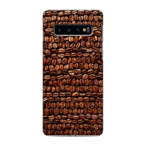 Дизайнерский силиконовый чехол для Samsung Galaxy S10 кофе