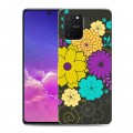 Дизайнерский силиконовый с усиленными углами чехол для Samsung Galaxy S10 Lite Цветы кимоно