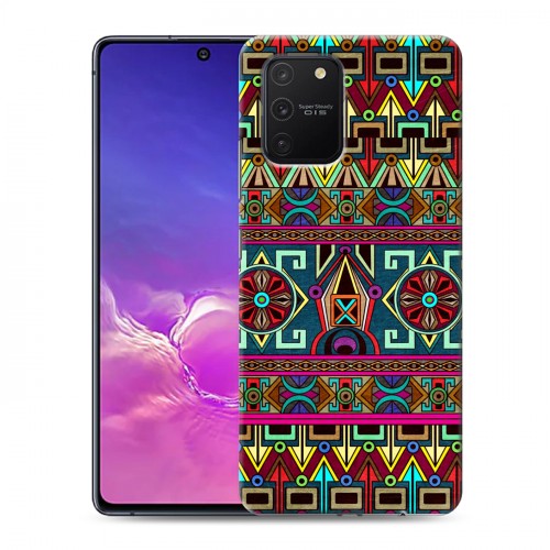 Дизайнерский силиконовый с усиленными углами чехол для Samsung Galaxy S10 Lite Тибетские искусства