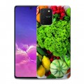 Дизайнерский силиконовый с усиленными углами чехол для Samsung Galaxy S10 Lite Овощи