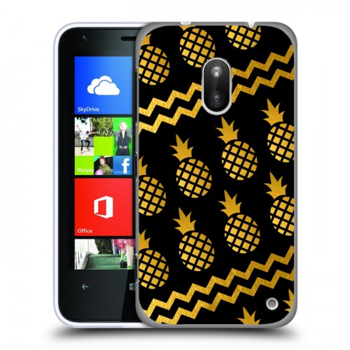 Дизайнерский силиконовый чехол для Nokia Lumia 620 ананасы