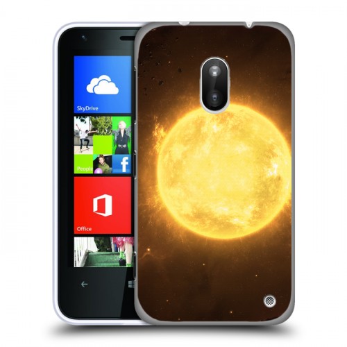 Дизайнерский пластиковый чехол для Nokia Lumia 620 Солнце