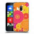 Дизайнерский силиконовый чехол для Nokia Lumia 620 Цветы кимоно