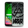 Дизайнерский пластиковый чехол для Motorola Moto G7 Play Linkin Park