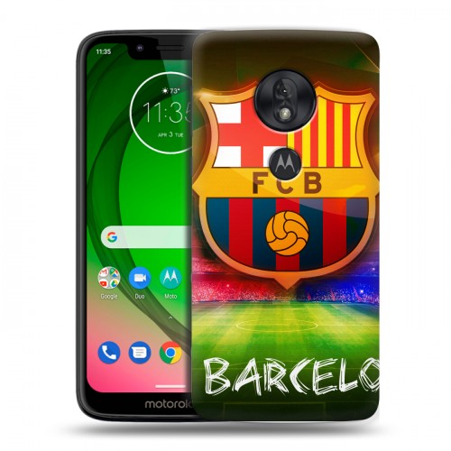 Дизайнерский пластиковый чехол для Motorola Moto G7 Play Барселона