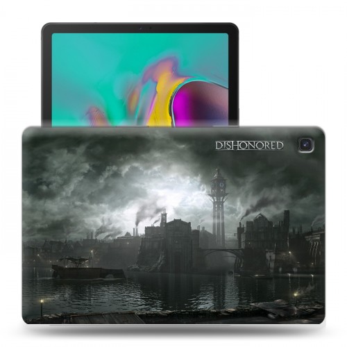 Дизайнерский силиконовый чехол для Samsung Galaxy Tab S5e Dishonored 