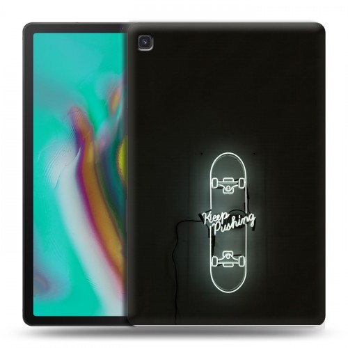 Дизайнерский силиконовый чехол для Samsung Galaxy Tab S5e Минимализм на черном