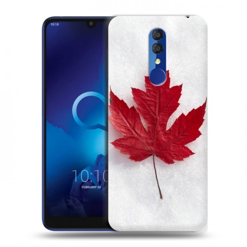 Дизайнерский пластиковый чехол для Alcatel 3 (2019) Флаг Канады