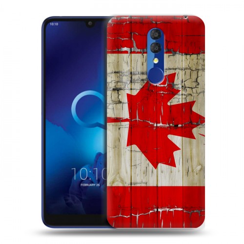 Дизайнерский пластиковый чехол для Alcatel 3 (2019) Флаг Канады
