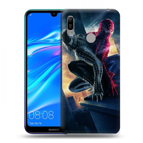 Дизайнерский пластиковый чехол для Huawei Y6 (2019) Человек -паук