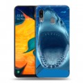 Дизайнерский силиконовый чехол для Samsung Galaxy A30 Акулы