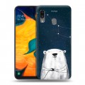 Дизайнерский силиконовый чехол для Samsung Galaxy A30 Медведи