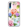 Дизайнерский силиконовый чехол для Samsung Galaxy A50 Романтик цветы