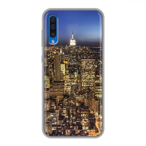 Дизайнерский силиконовый чехол для Samsung Galaxy A50 Нью-Йорк