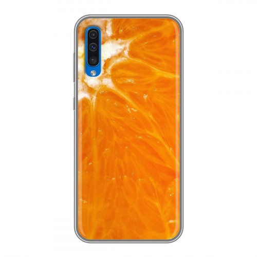 Дизайнерский силиконовый чехол для Samsung Galaxy A50 Апельсины