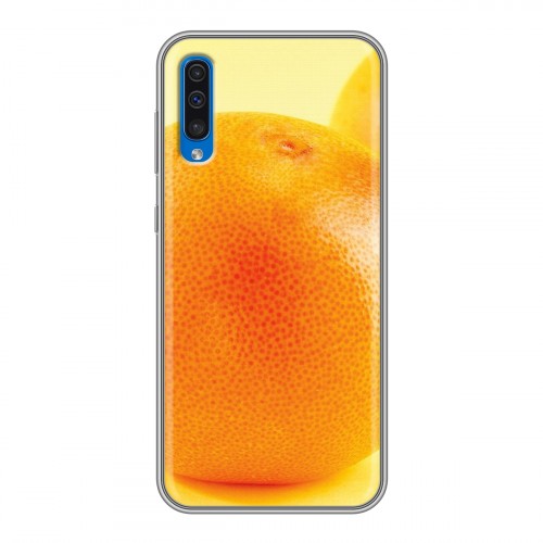 Дизайнерский силиконовый чехол для Samsung Galaxy A50 Апельсины