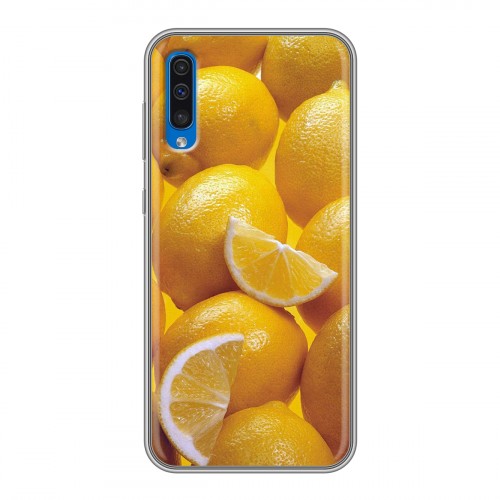 Дизайнерский силиконовый чехол для Samsung Galaxy A50 Лимон