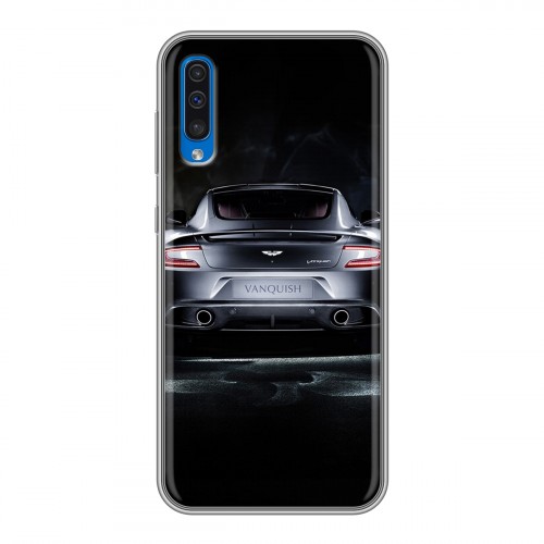 Дизайнерский силиконовый с усиленными углами чехол для Samsung Galaxy A50 Aston Martin