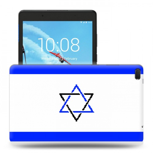 Дизайнерский силиконовый чехол для Lenovo Tab E8 флаг Израиля