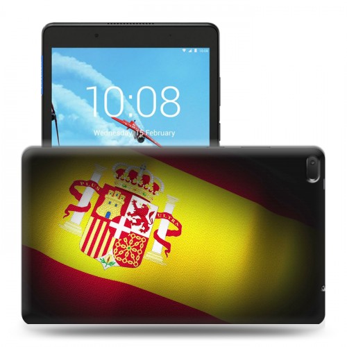 Дизайнерский силиконовый чехол для Lenovo Tab E8 флаг Испании