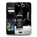 Дизайнерский пластиковый чехол для Alcatel One Touch Idol Ultra Jack Daniels