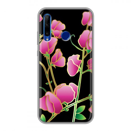 Дизайнерский силиконовый чехол для Huawei Honor 10i Люксовые цветы