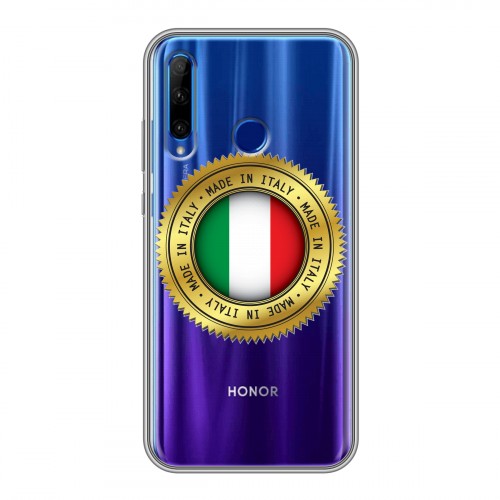 Полупрозрачный дизайнерский силиконовый чехол для Huawei Honor 10i Флаг Италии