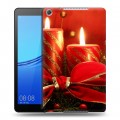 Дизайнерский силиконовый чехол для Huawei MediaPad M5 lite 8 Новогодние свечки
