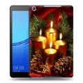 Дизайнерский силиконовый чехол для Huawei MediaPad M5 lite 8 Новогодняя хвоя
