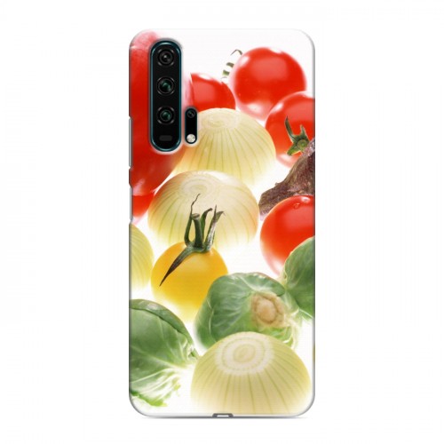 Дизайнерский силиконовый чехол для Huawei Honor 20 Pro Овощи