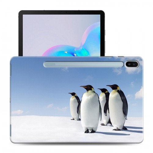 Дизайнерский силиконовый чехол для Samsung Galaxy Tab S6 Пингвины