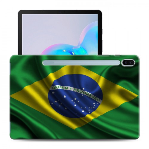 Дизайнерский пластиковый чехол для Samsung Galaxy Tab S6 флаг Бразилии
