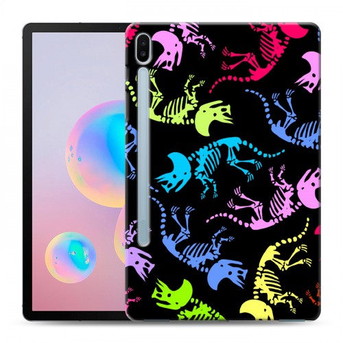 Дизайнерский силиконовый чехол для Samsung Galaxy Tab S6 Узоры динозавров