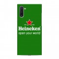 Дизайнерский силиконовый чехол для Samsung Galaxy Note 10 Heineken